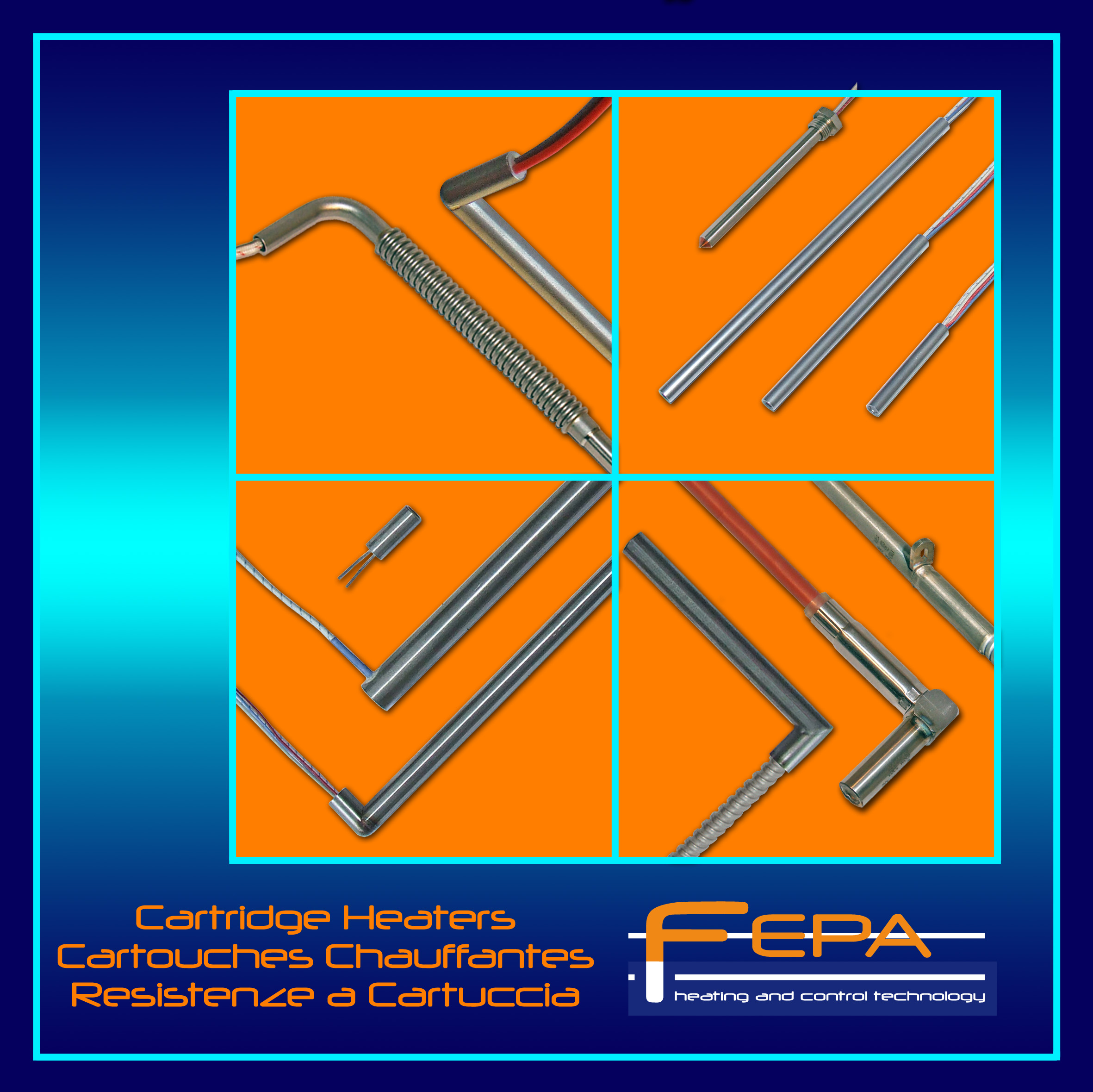 Resistenze a cartuccia, Cartridge heaters, Cartouches chauffantes